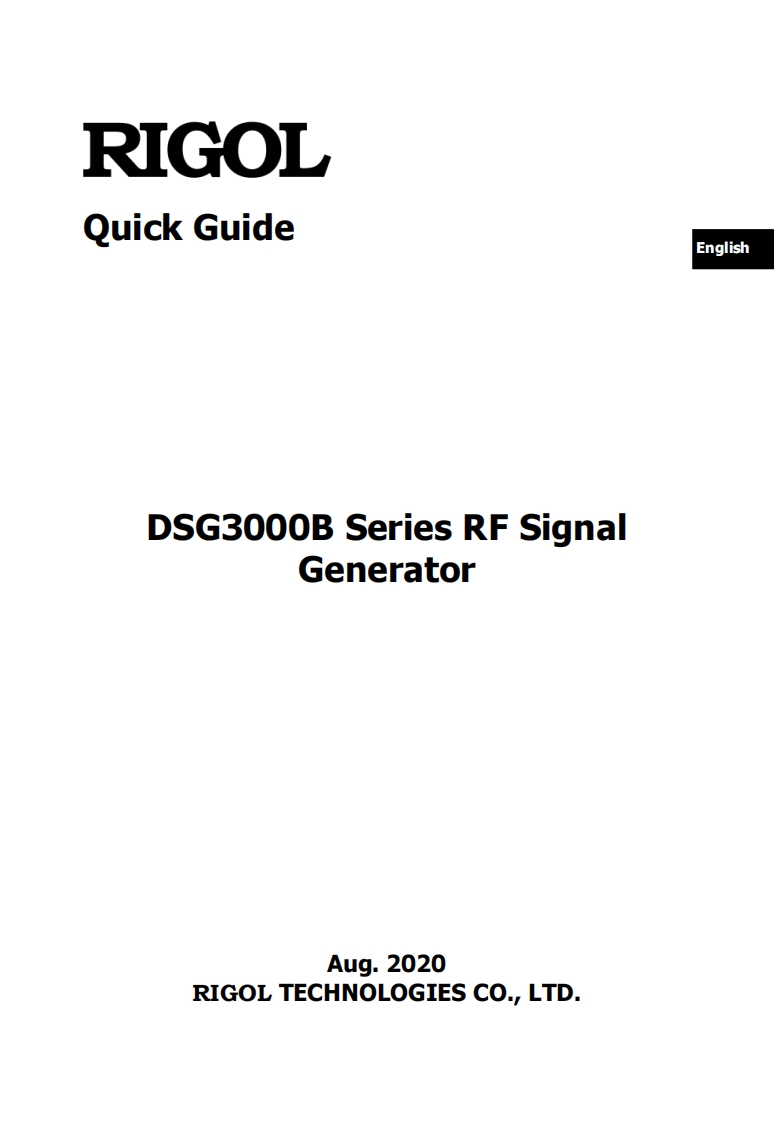 DSG3000B_操作说明书手册_EN