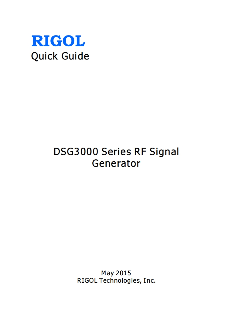DSG3000_操作说明书手册_EN