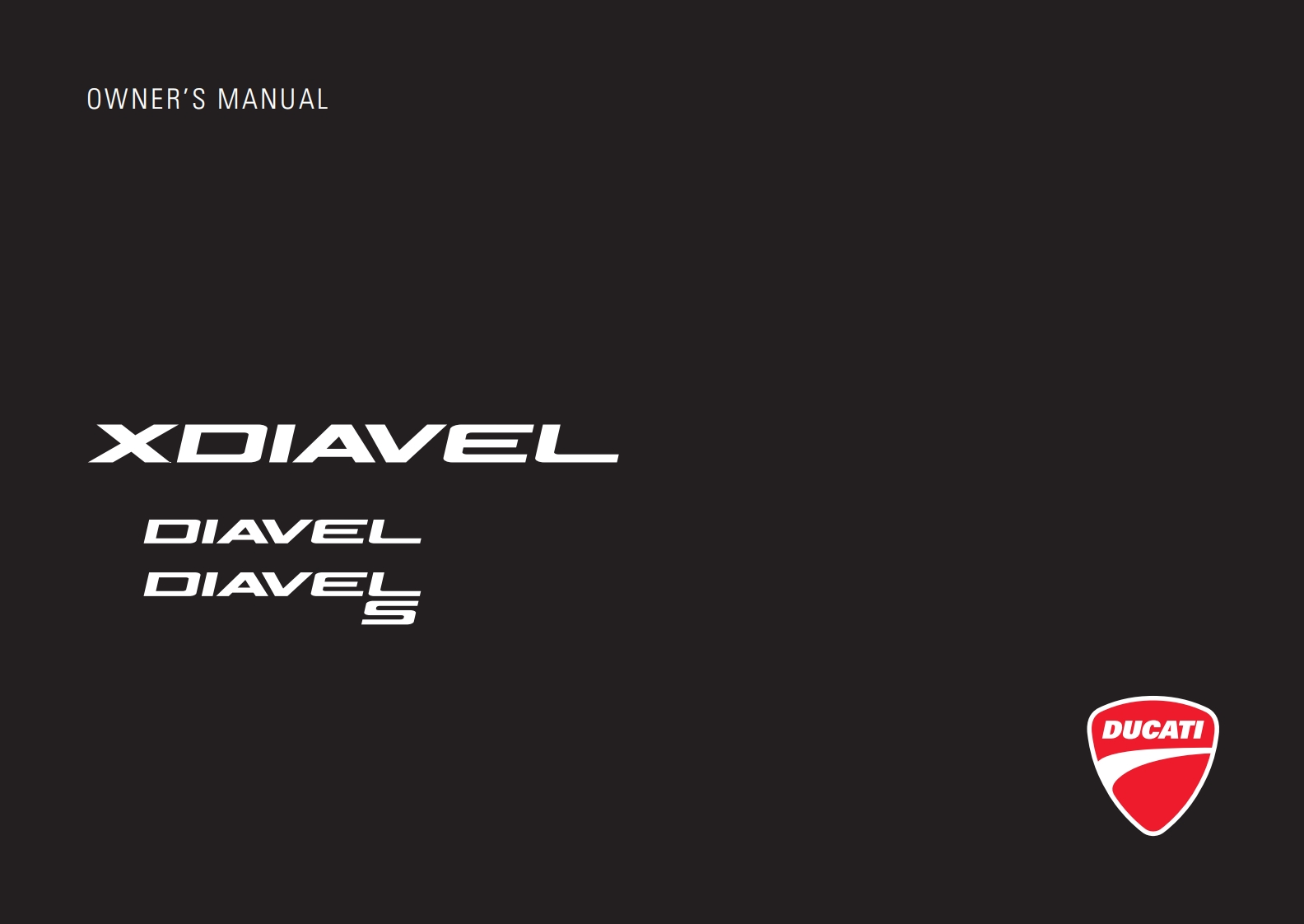 DUCATI-XDIAVEL-2016-Owners-Manual-1摩托车驾驶与日常维护保养手册