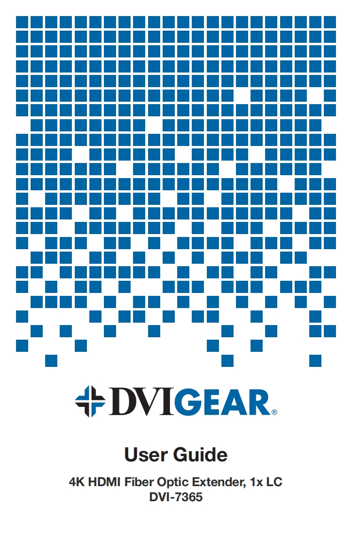 DVI-Gear-DVI-7365-操作说明书手册
