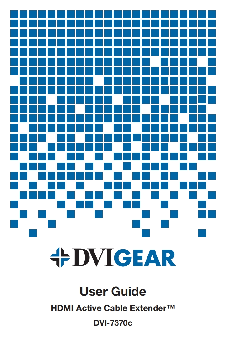 DVI-Gear-DVI-7370c-操作说明书手册