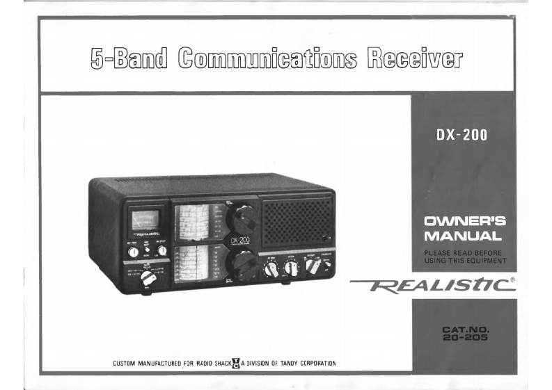 DX-200-(Owners-Manual操作说明书手册)