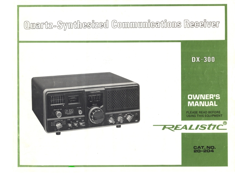 DX-300-(Owners-Manual操作说明书手册)