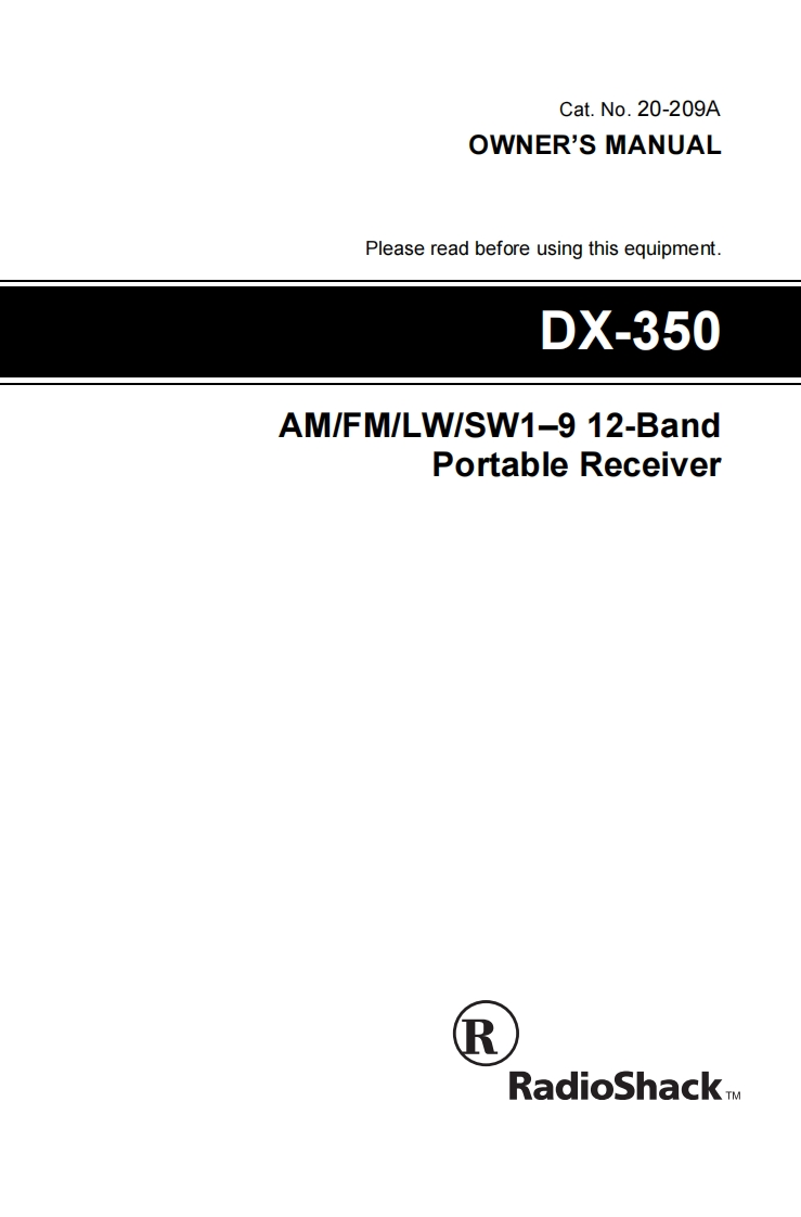 DX-350-(Owners-Manual操作说明书手册)