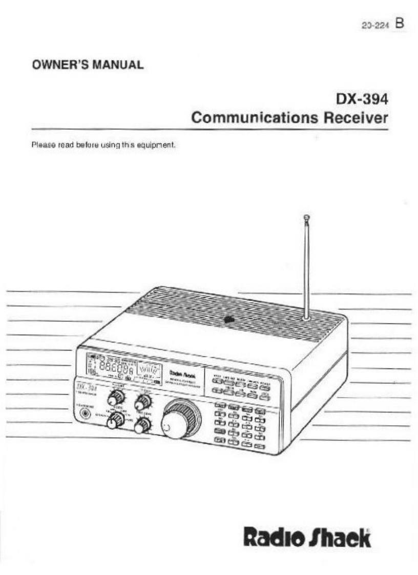 DX-394-(Owners-Manual操作说明书手册)