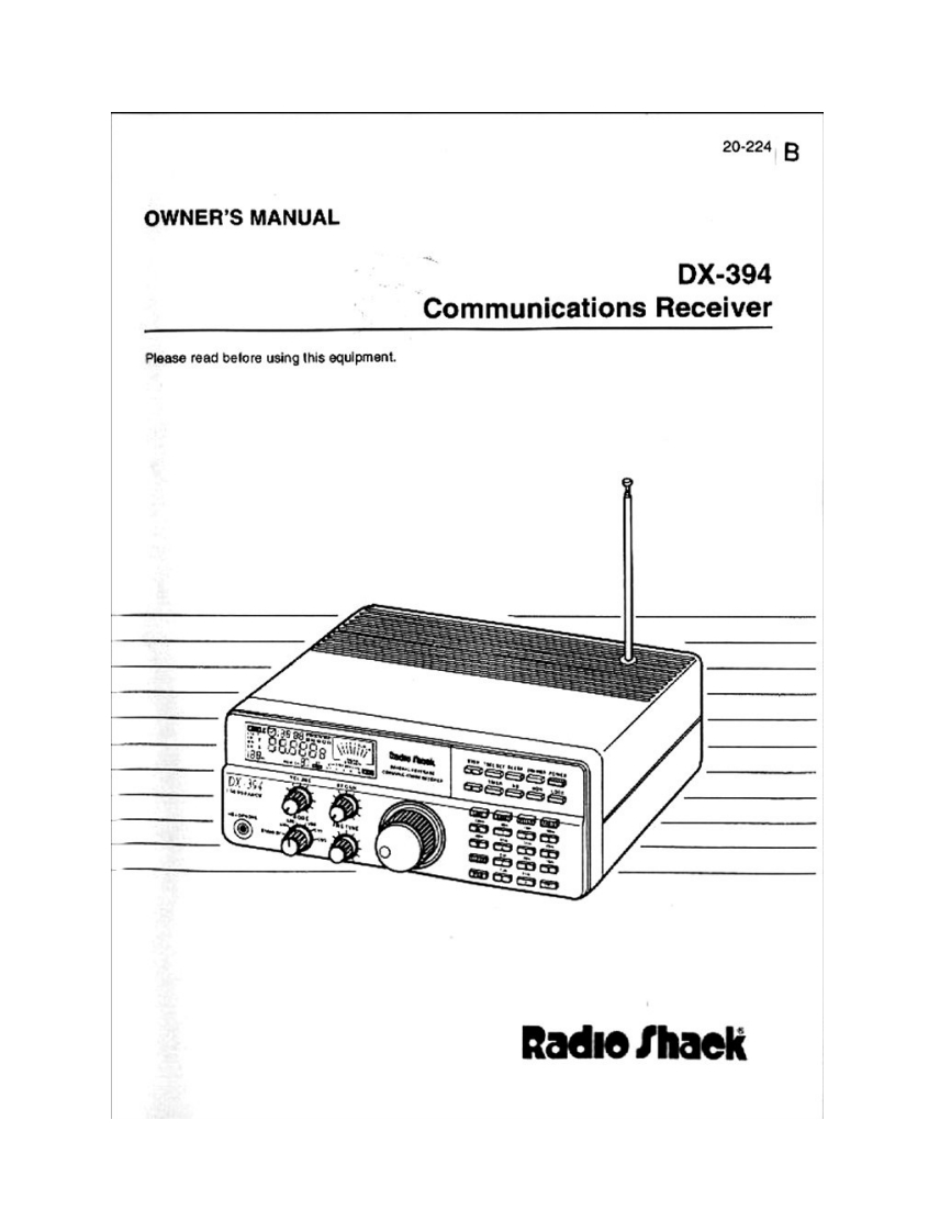DX-394_Owners_使用说明书手册