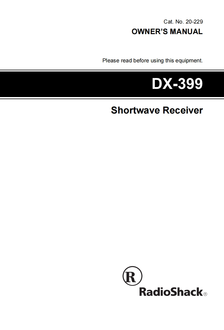 DX-399-(Owners-Manual操作说明书手册)