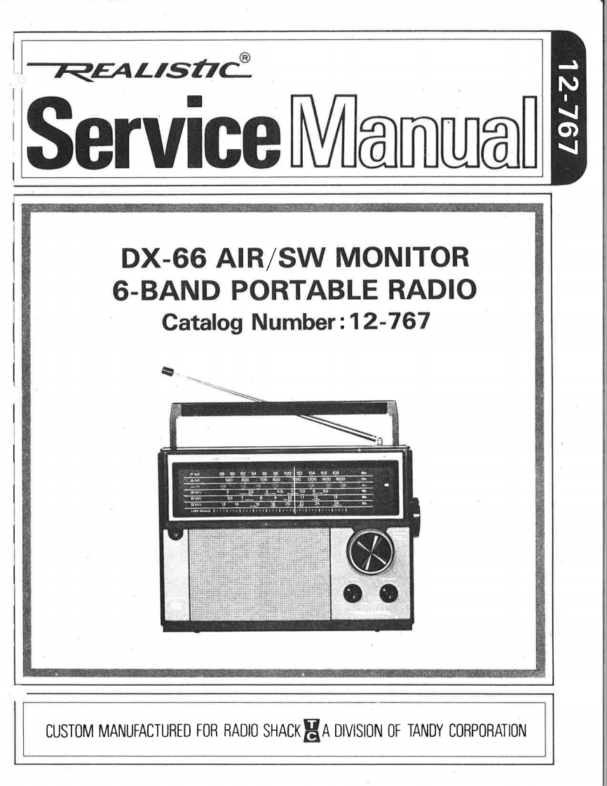 DX-66_Service_Manual维修手册含电器原理图