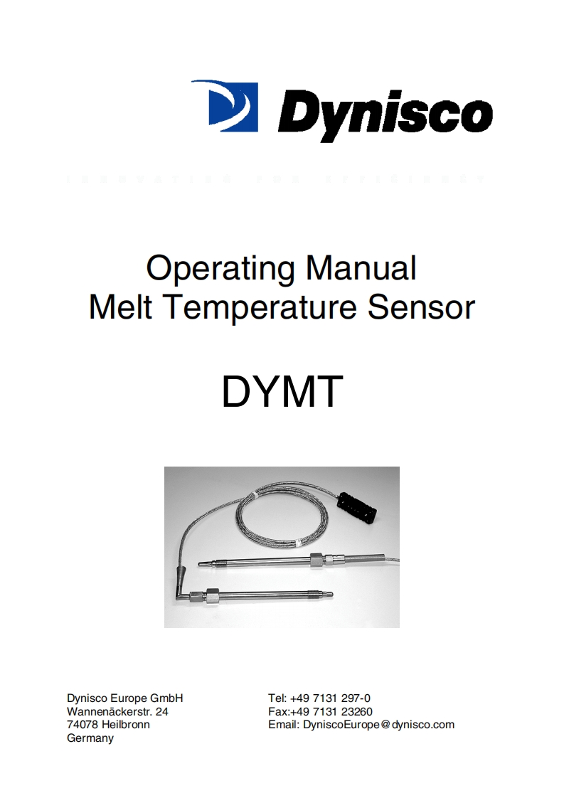DYMTTemperatureSensorsManual