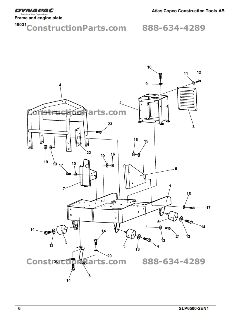 DYNAPAC-SLF6500零部件手册