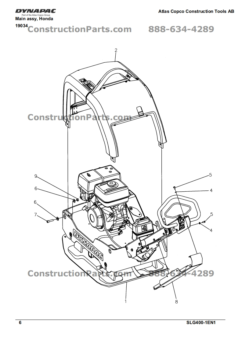 DYNAPAC-SLG400零部件手册