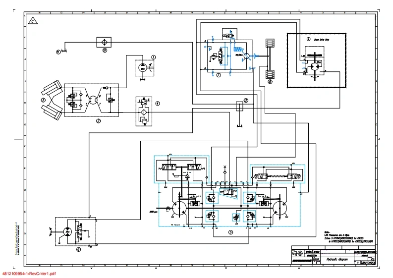 DYNAPAC-ca305-drs120液压原理图