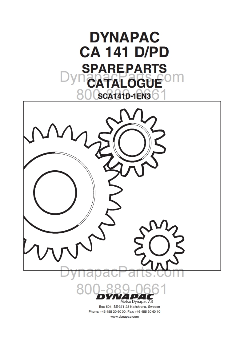 DYNAPACCA-141-CA-141-D-PD-Spare-Parts-Catalogue-SCA141D-1EN3零部件手册