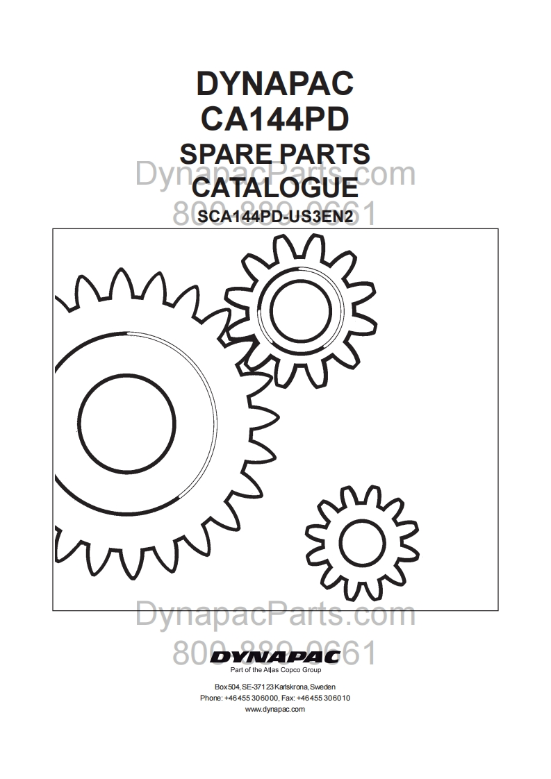 DYNAPACCA-144-Spare-Parts-Catalogue-SCA144PD-US3EN2零部件手册