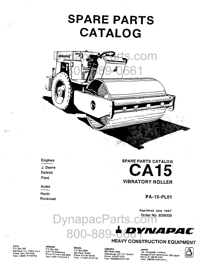 DYNAPACCA-15-Spare-Parts-Catalogue-PA-15-PL01零部件手册