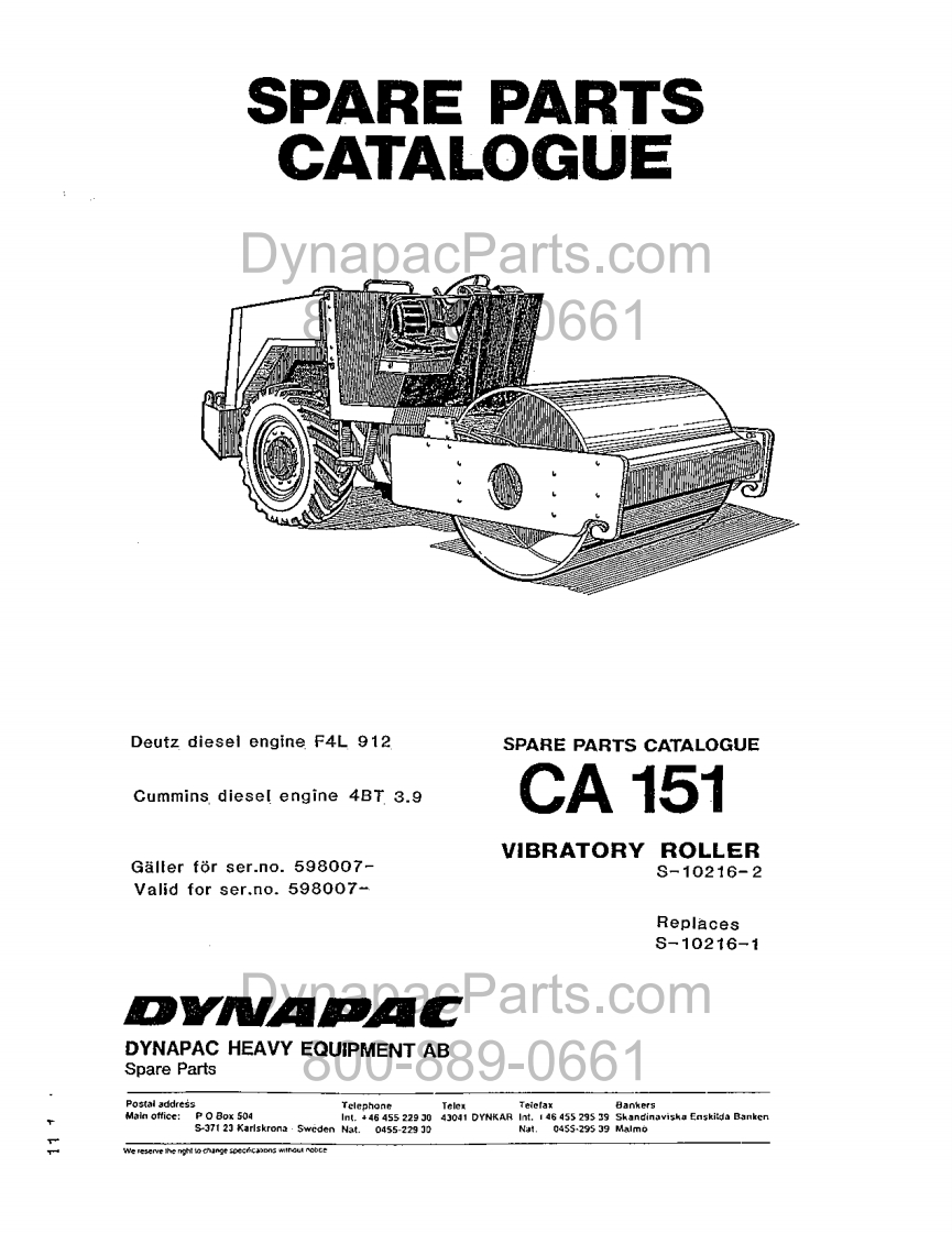 DYNAPACCA-15-Spare-Parts-Catalogue-S-10216-2零部件手册