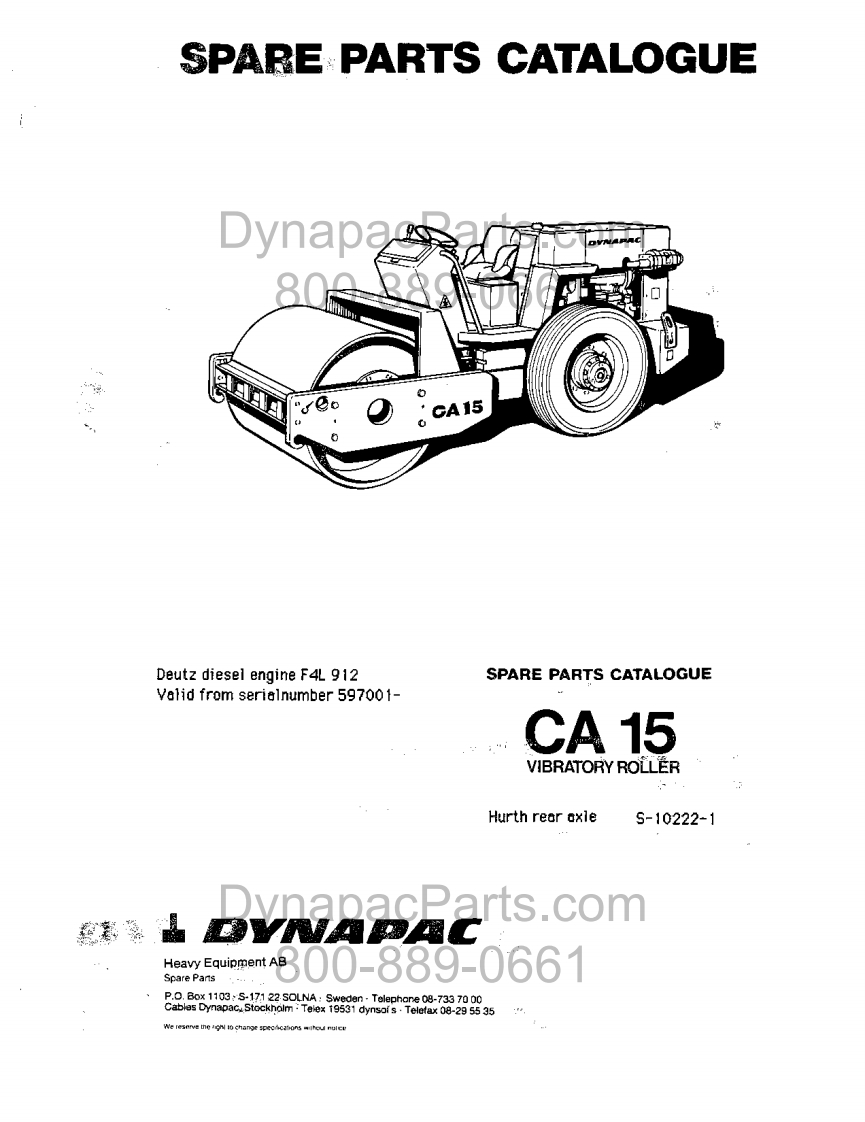 DYNAPACCA-15-Spare-Parts-Catalogue-S-10222-1零部件手册