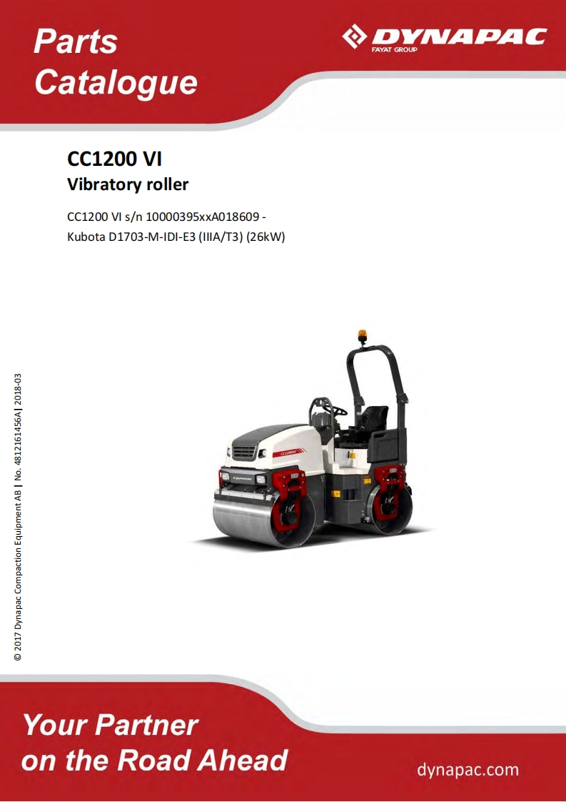 DYNAPAC戴纳派克-CC1200VI-零部件手册