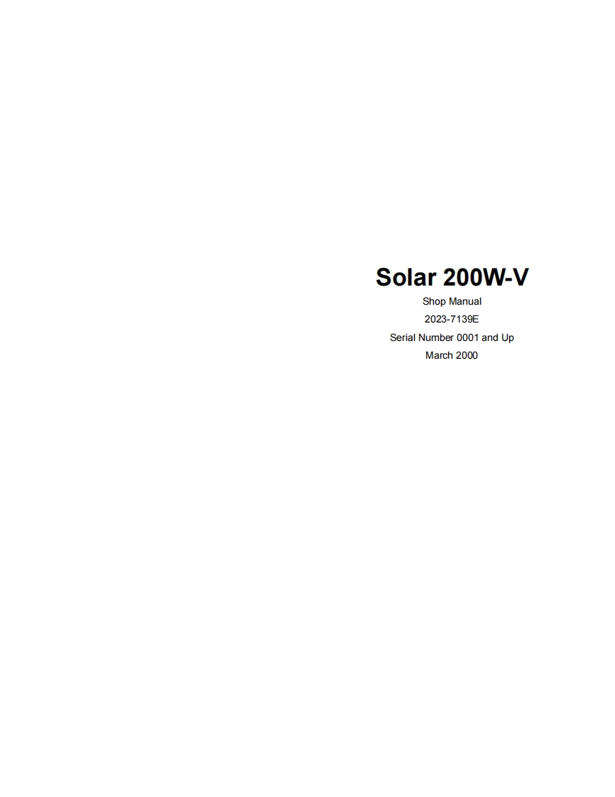 Daewoo-Doosan-Solar-200W-V-Wheel-Excavator-维修维护手册-PDF