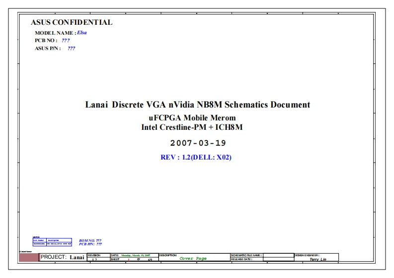 Dell-1420-(ELSA-LANAI-DISCRETE)-Laptop-Schematics笔记本电器原理图