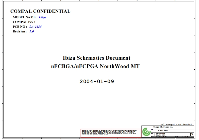 Dell-Inspiron-1150-(Compal-LA-1684)-laptop-schematics笔记本电器原理图
