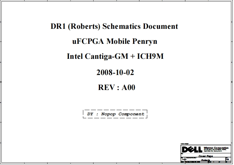 Dell-Inspiron-1545-(Roberts)-laptop-schematics笔记本电器原理图