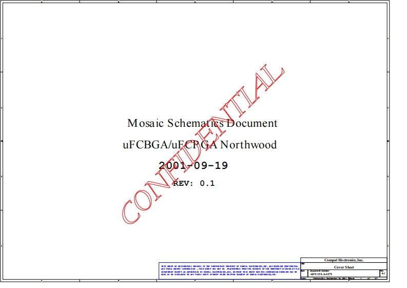 Dell-Inspiron-2650---Compal-LA-1271-laptop-schematics笔记本电器原理图