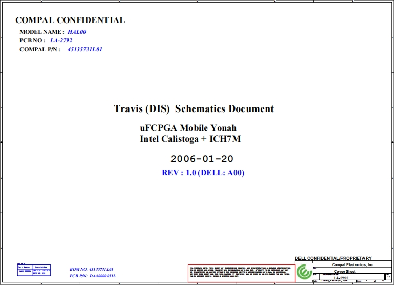 Dell-Latitude-D620笔记本电器原理图
