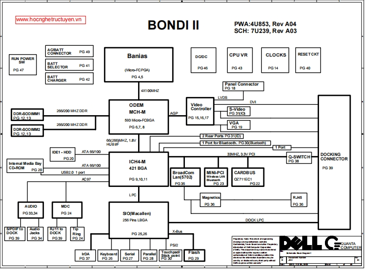 Dell-Schemetic-Model-D600笔记本电器原理图