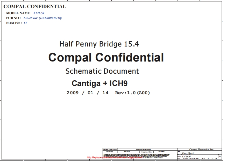 Dell-Vostro-1510-1520-(Compal-LA-4592P)-laptop-schematics笔记本电器原理图