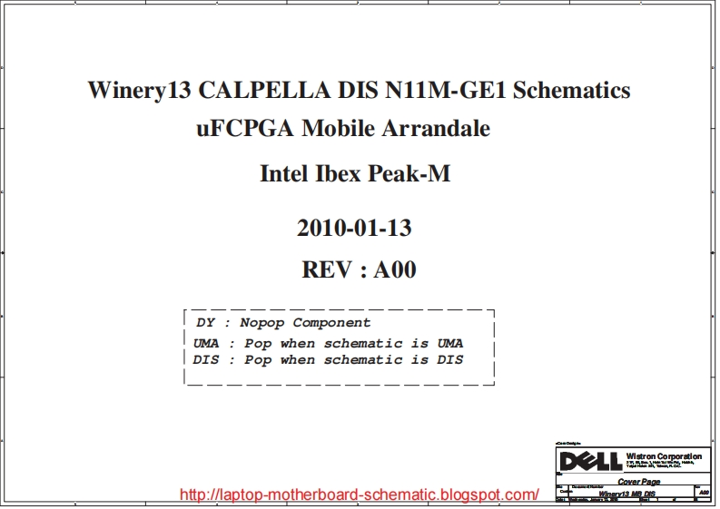 Dell-Vostro-3300-(Wistron-Winery13-MB-DIS)-laptop-schematics笔记本电器原理图