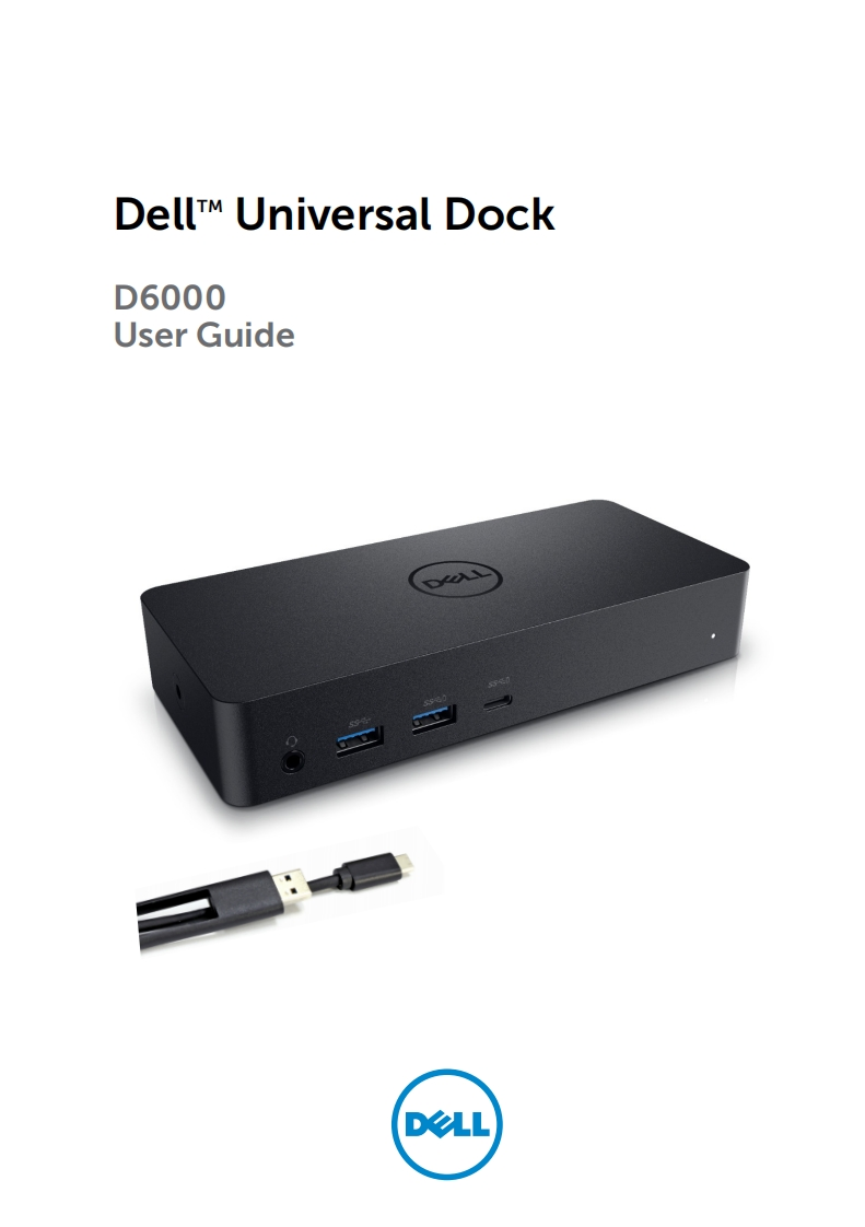 DellUniversalDockD6000DELL-D6000快速操作说明书手册