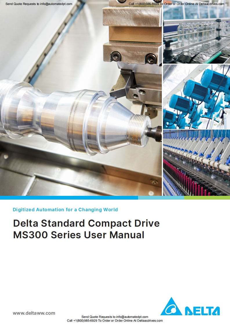 Delta-MS300-Manual变频器操作说明书手册-ENG