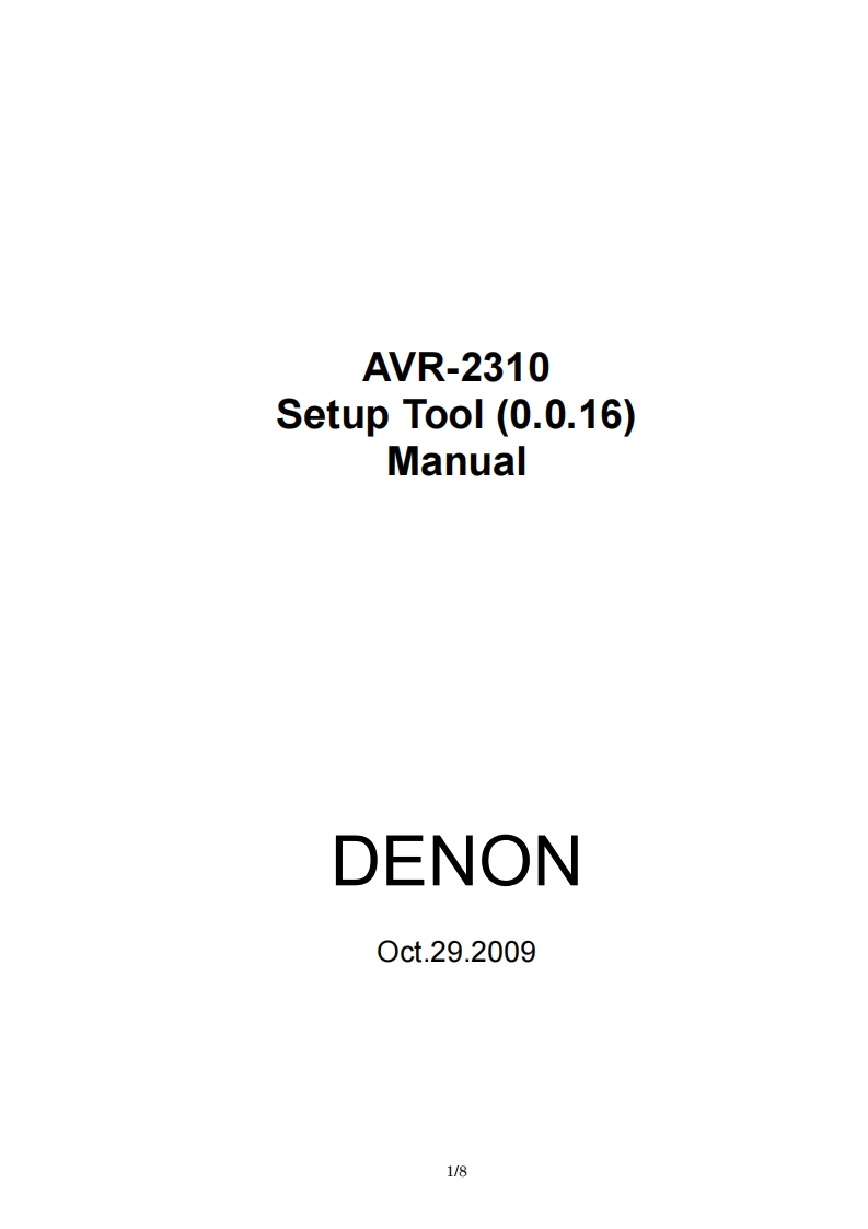Denon-AVR-2310-维修手册-找手册网