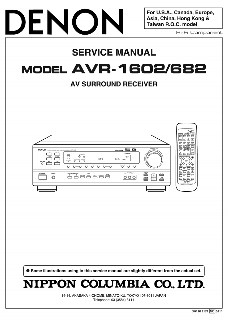 Denon-AVR1602-avr-电气原理图手册