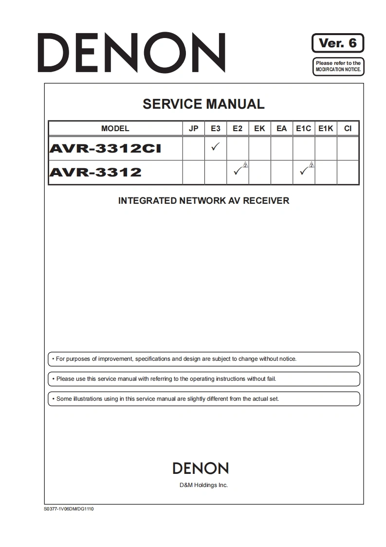 Denon-AVR3312-avr-维修说明书手册含电器原理图-找手册网