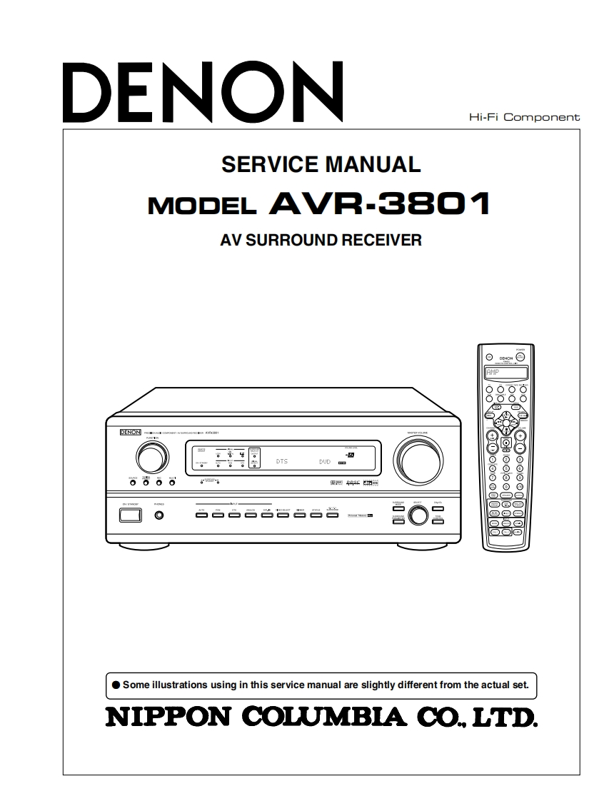 Denon-AVR3801-avr-维修说明书手册含电器原理图-找手册网