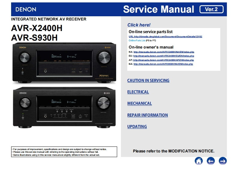 Denon-AVRS930H-avr-维修说明书手册含电器原理图-找手册网