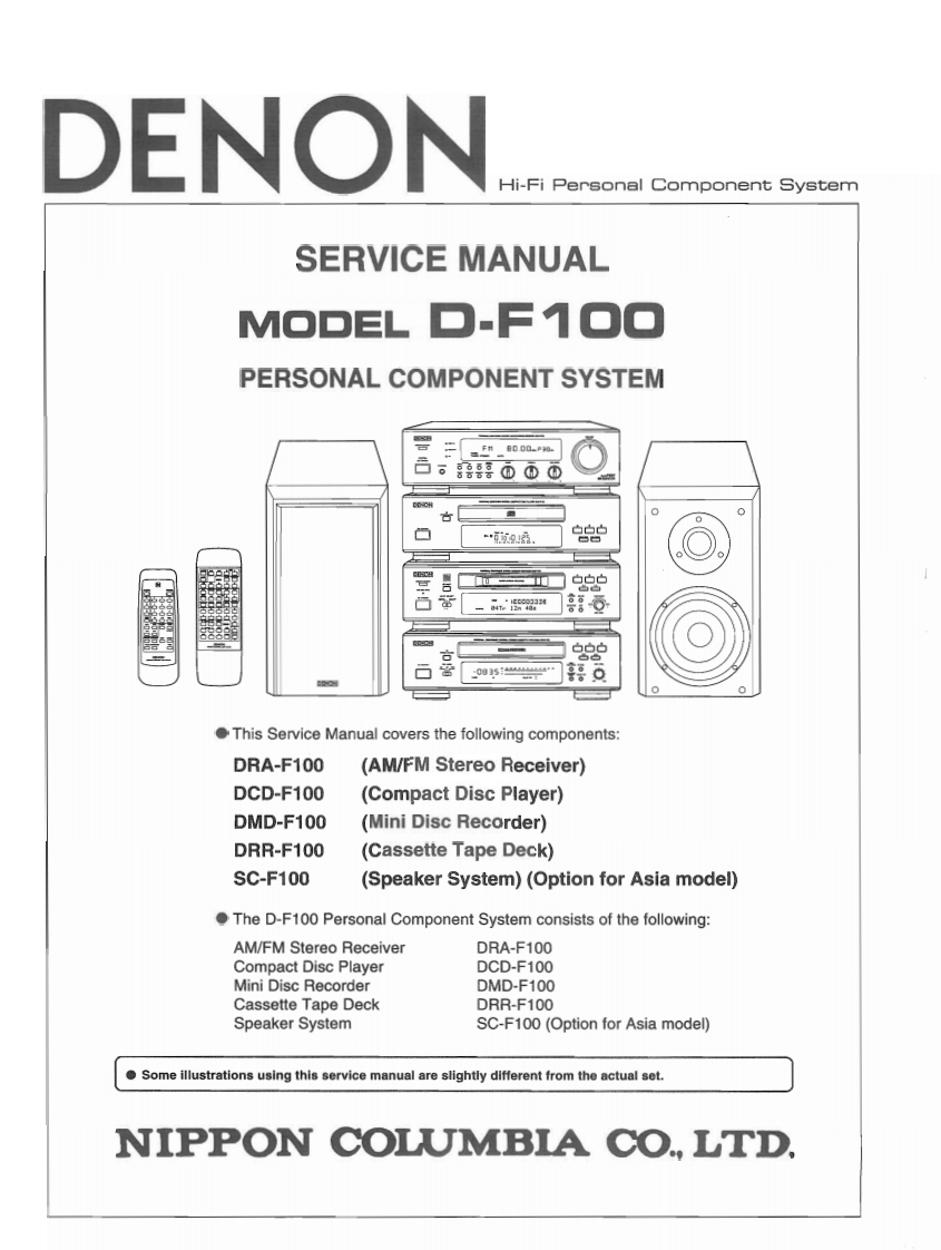 Denon-DF100-ms-维修说明书手册含电器原理图