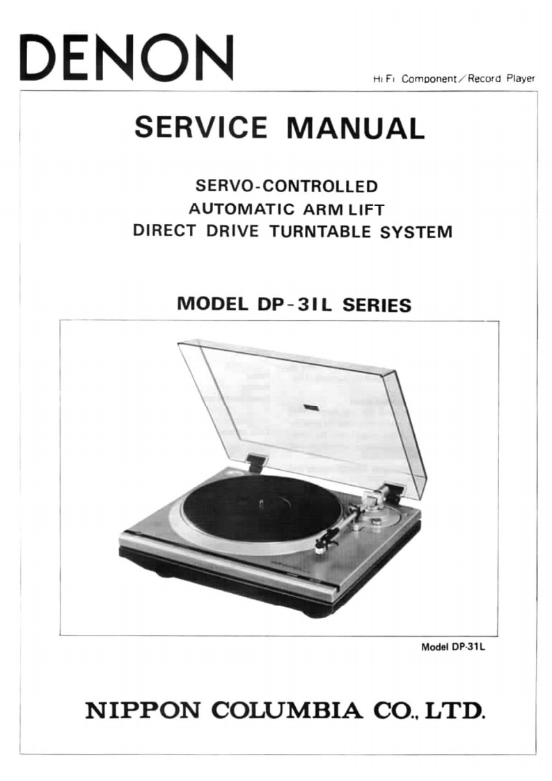 Denon-DP31L-tt-维修说明书手册含电器原理图