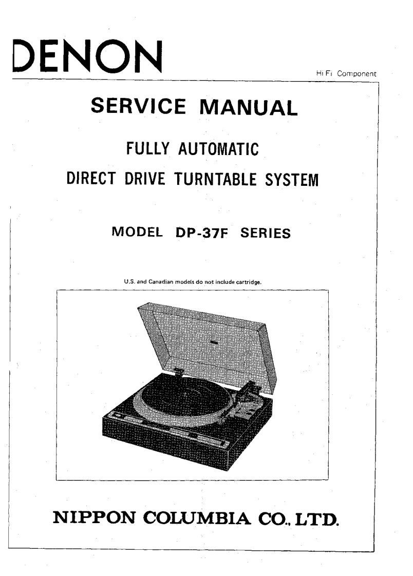 Denon-DP37F-tt-维修说明书手册含电器原理图