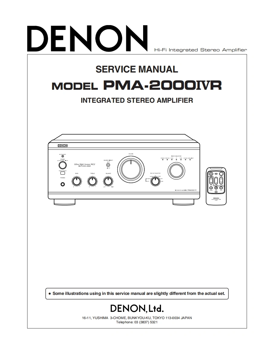 Denon-PMA-2000IVR-维修手册
