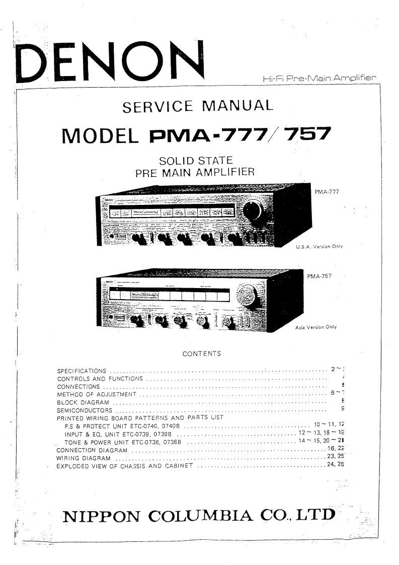 Denon-PMA-757-维修手册-找手册网