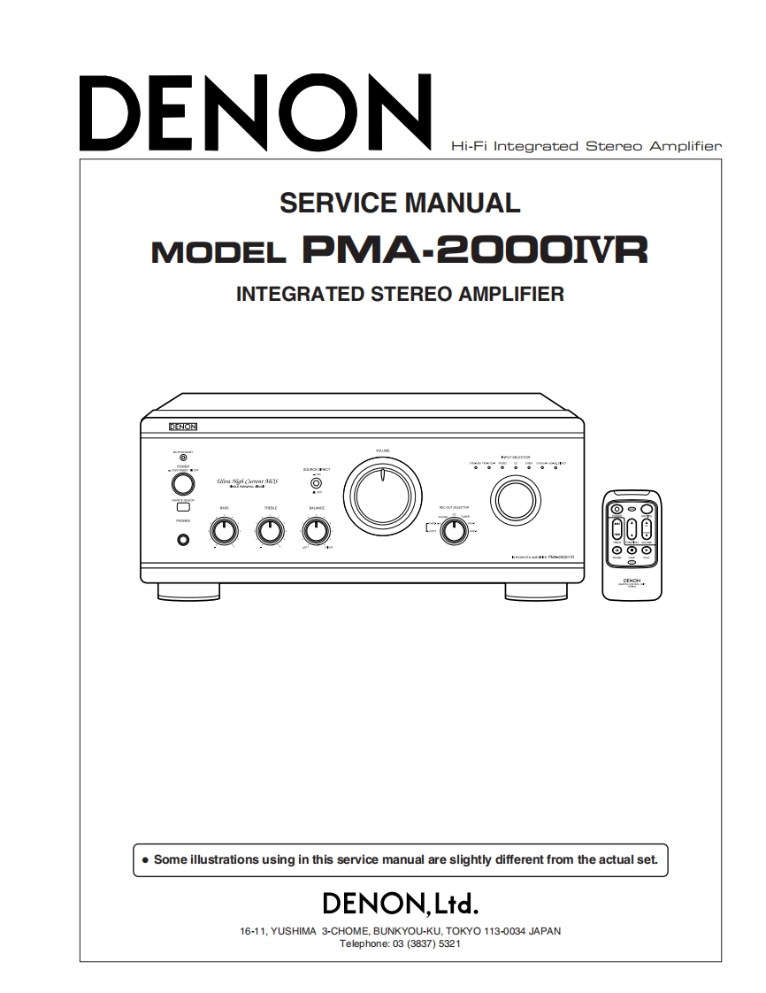 Denon-PMA2000IVR-int-维修说明书手册含电器原理图