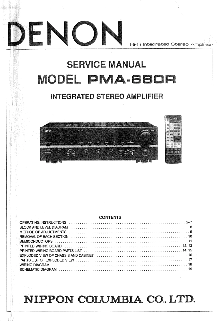 Denon-PMA680R-int-维修说明书手册含电器原理图