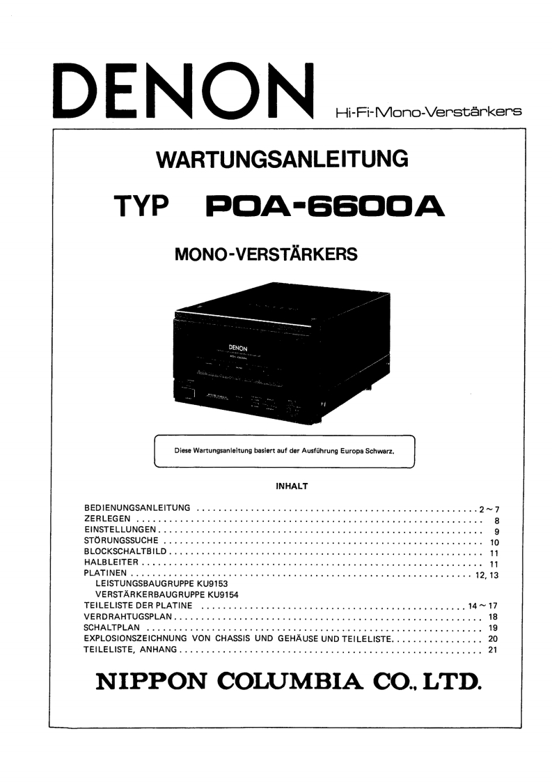 Denon-POA-6600A-维修手册