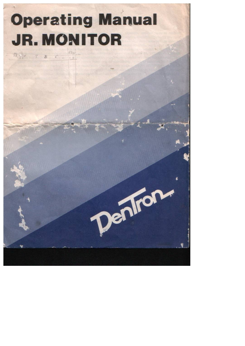 Dentron_JR-Monitor-(Manual操作说明书手册)