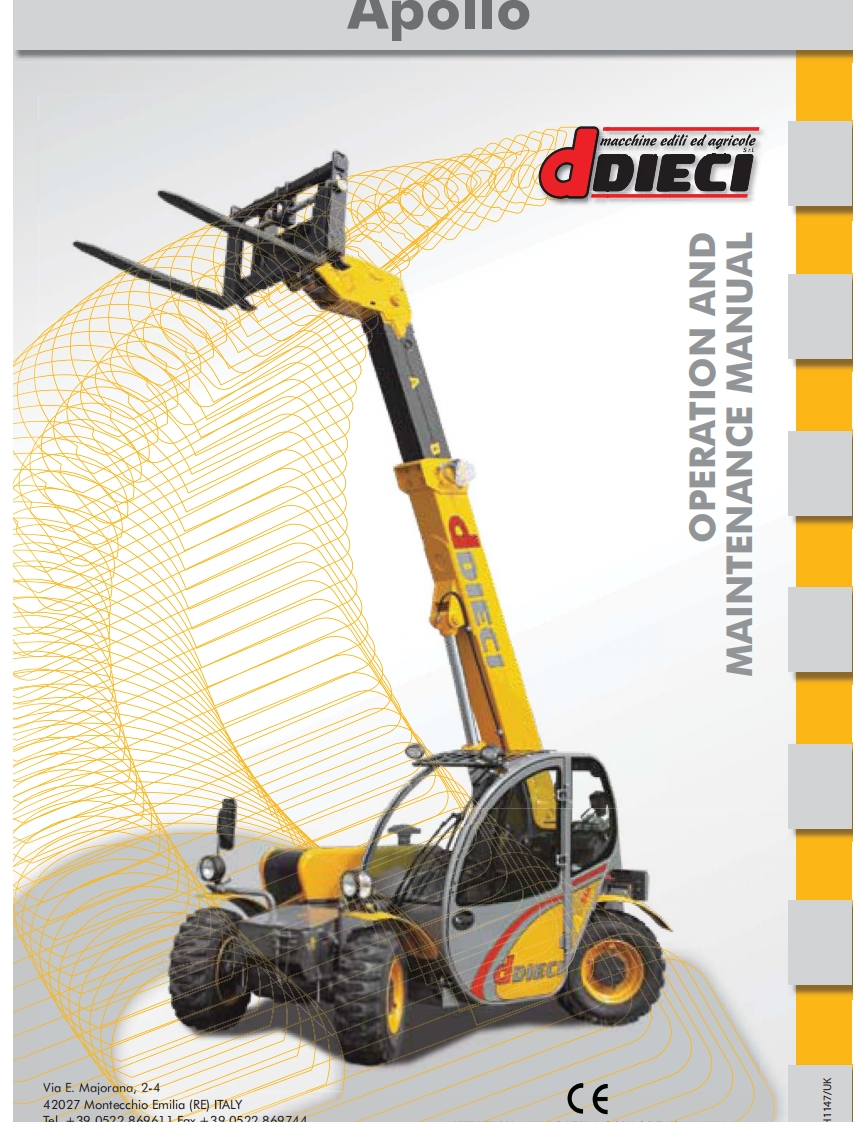 Dieci-Apollo-25-6-Operations-Manual操作与维护保养说明书手册