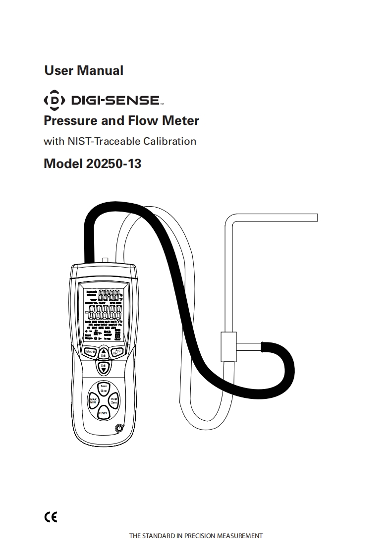 Digi-Sense_20250-13_Pressure_and_Flow_Meter_使用手册说明书
