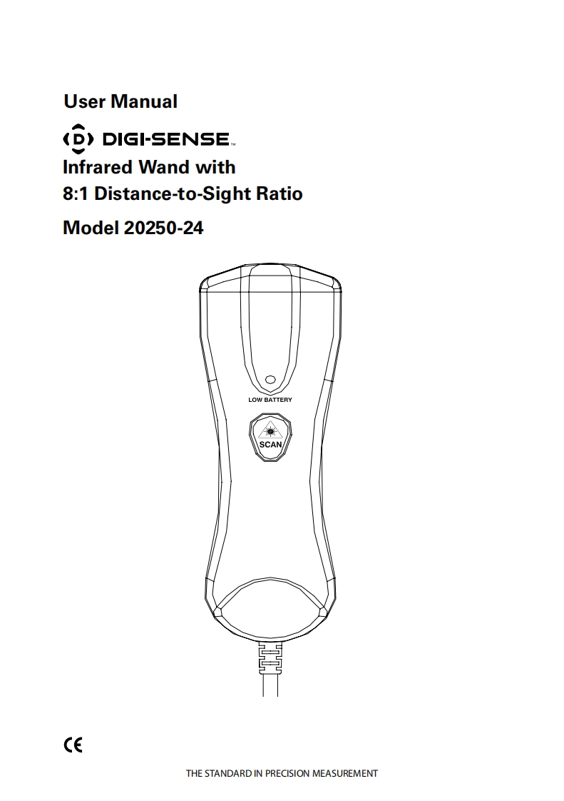 Digi-Sense_20250-24_Infrared_Wand_with_8_1_Distance-to-Sight_Ratio_使用手册说明书